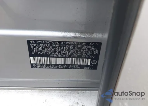 2015 Lexus Gs 350 from USA, damaged, VIN JTHBE1BL6FA014591